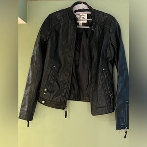 Faux leather jacket
